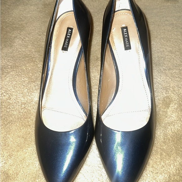 Alex Marie Pointed-Toe Blue Heels - Picture 12 of 13